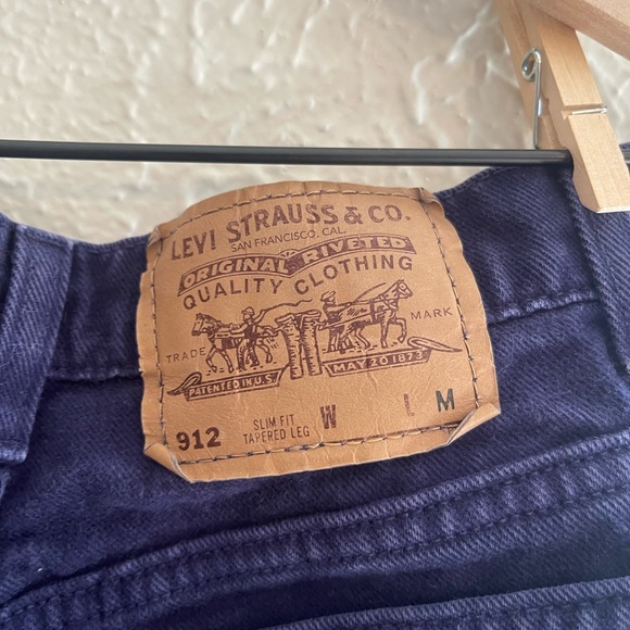Rare Vintage Levi 912 Orange Tab Indigo Jeans - Picture 4 of 9